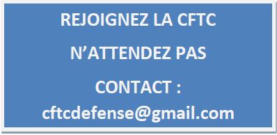 Rejoignez la CFTC Défense  - Courrier Intersyndical du 14 juin à M. le Secrétaire d'Etat...